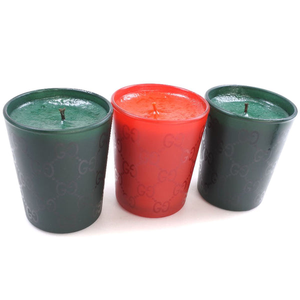 GUCCI】グッチ アロマキャンドル その他雑貨 三点セット レッド aroma