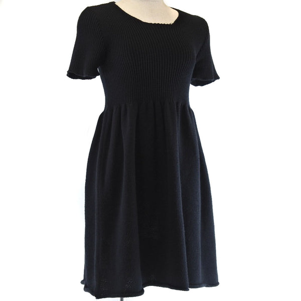 MIUMIU] Miu Miu knit dress Short sleeve wool black knit ladies – NISHIKINO  VINTAGE KYOTO