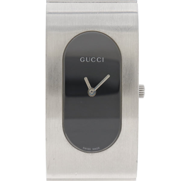 GUCCI 2400L レディース　腕時計 GUCCI] Gucci 2400L Stainless Steel Quartz Analog Ladies Black Dial
