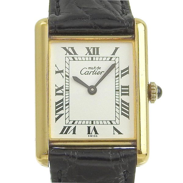 CARTIER】カルティエ マストタンクヴェルメイユ 腕時計 手巻き