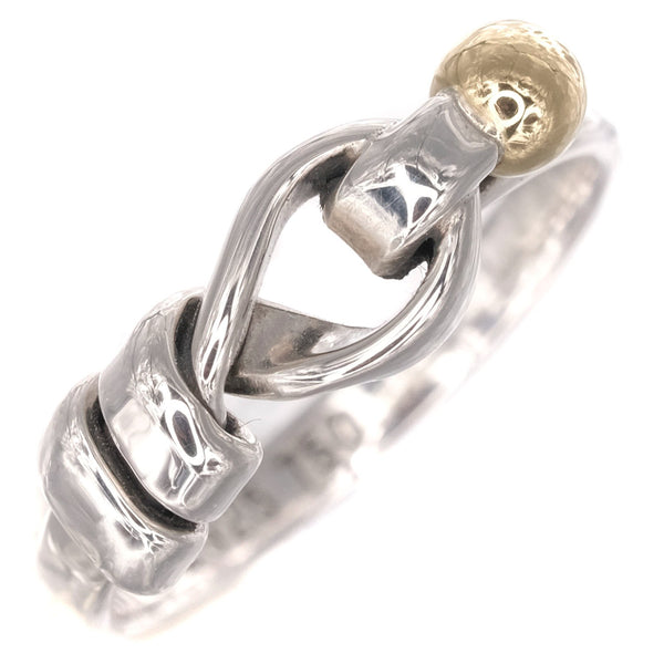 【磨き済み】ティファニー フック＆アイ リング 11号 シルバー / K18 TIFFANY&Co.】ティファニー フック＆アイ リング・指輪 11号