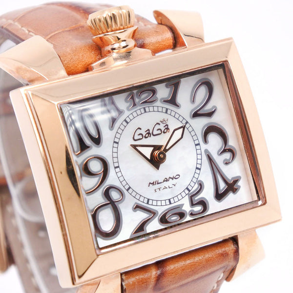 GAGA MILANO] Gaga Milano Napoleone Watch Stainless steel x leather