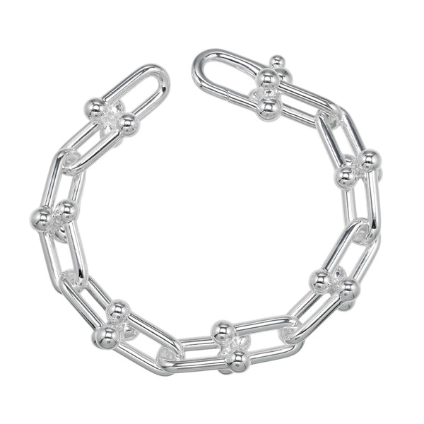 美品Tiffany✴︎ハードウェア✴︎ブレスレット✴︎ラージリンク TIFFANY&Co.】ティファニー ハードウェア ラージリンク ブレスレット