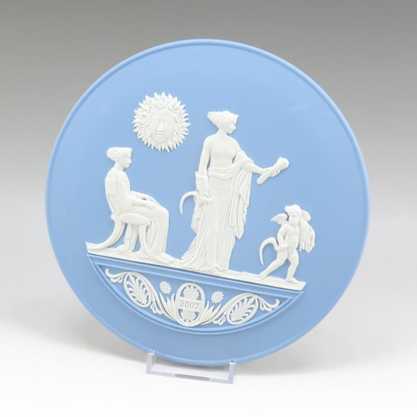 Wedgwood】ウェッジウッド 2007年 イヤープレート オブジェ ジャスパー 18.5cm 2007 Year Plate _Aラン –  KYOTO NISHIKINO