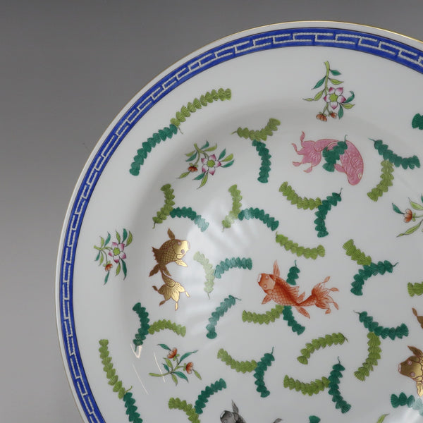 【HEREND】ヘレンド, シノワズリ ポワッソン 食器, プレート 32.5cm 6510/PO ポーセリン Chinoiserie Poisson  _Aランク