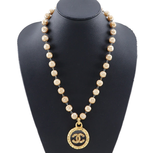 CHANEL】シャネル 溶岩 ネックレス ヴィンテージ 金メッキ×フェイク
