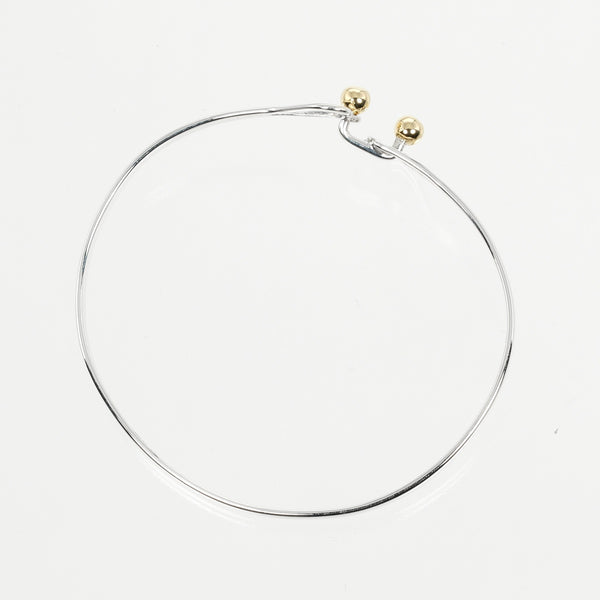 TIFFANY&Co.】ティファニー フック＆アイ ダブルハート バングル