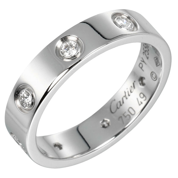 CARTIER] Cartier Mini Love Wedding No. 9 Ring 18KWhite gold x 8P
