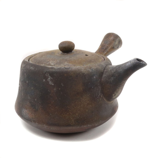 BIZENYAKI】備前焼 七十七代 金重利陶苑 ( 陶弘 ) 作 備前急須 煎茶 BIZENYAKI】備前焼 七十七代 金重利陶苑 ( 陶弘 ) 作 備前急須 煎茶