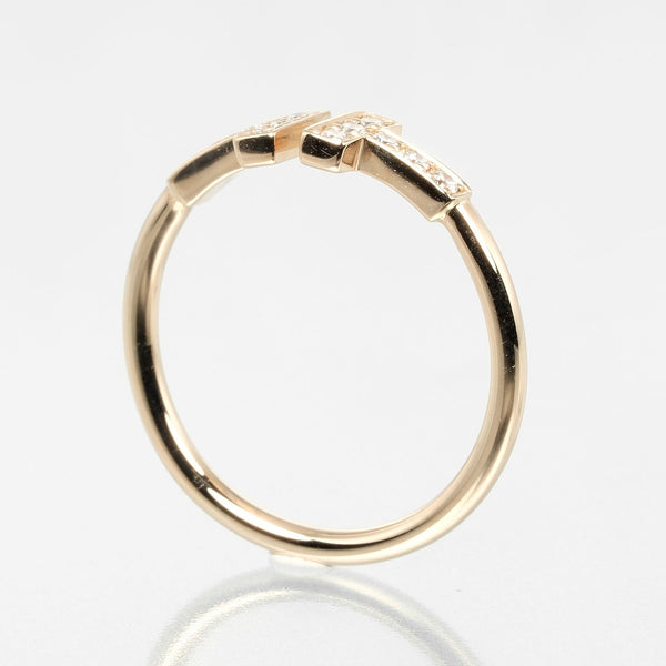 TIFFANY&Co.】ティファニー Tワイヤー 15号 リング・指輪 K18ピンク
