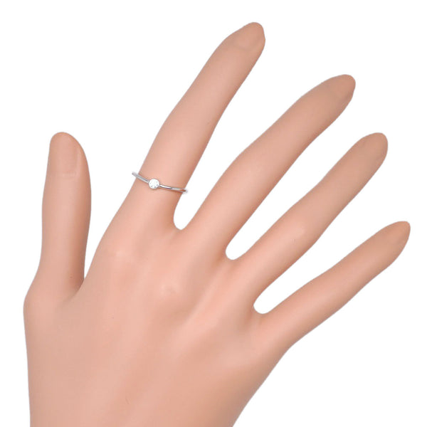 TIFFANY&Co.】ティファニー ウェーブ シングルロウ リング・指輪 10号