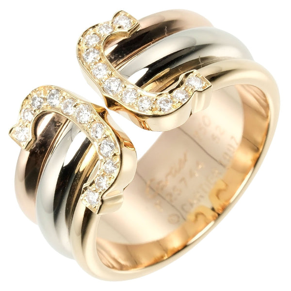 CARTIER】カルティエ 2C スリーカラー 12号 リング・指輪 K18 CARTIER】カルティエ 2C スリーカラー 12号 リング・指輪 K18