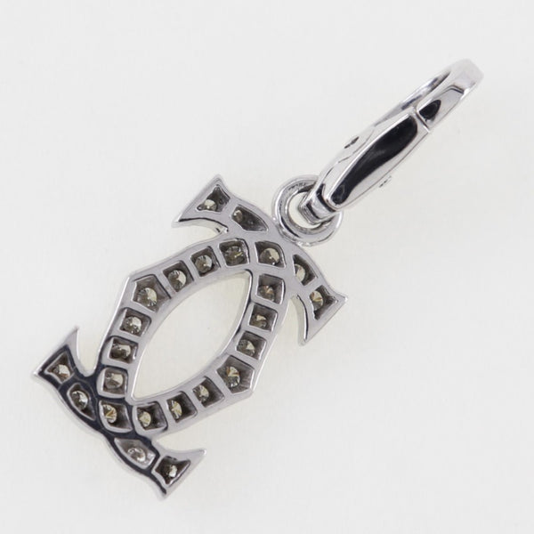 カルティエ　2C チャーム CARTIER カルティエ 2Cチャーム ネックレス 18金 K18イエロー