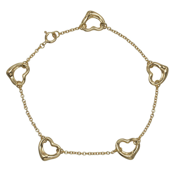TIFFANY&Co.】ティファニー オープンハート 5モチーフ ブレスレット