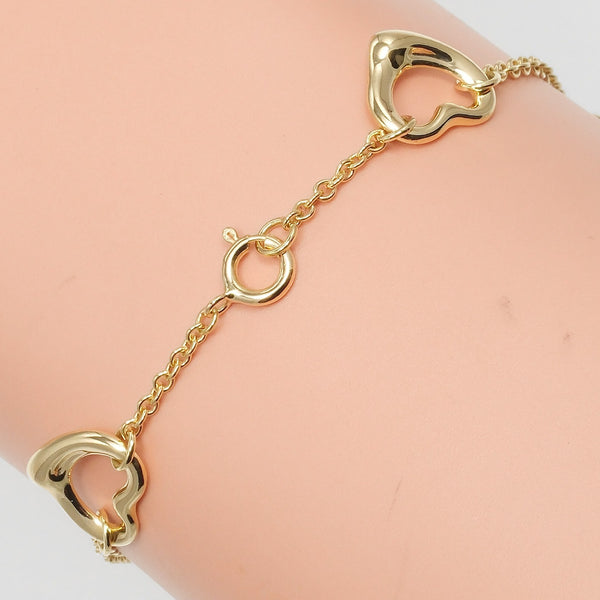 TIFFANY&Co.】ティファニー オープンハート 5モチーフ ブレスレット