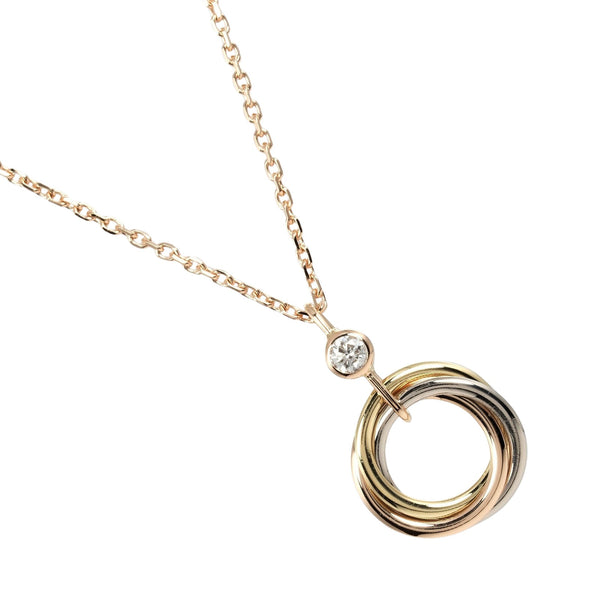 CARTIER】カルティエ トリニティ ネックレス K18ゴールド×ダイヤモンド