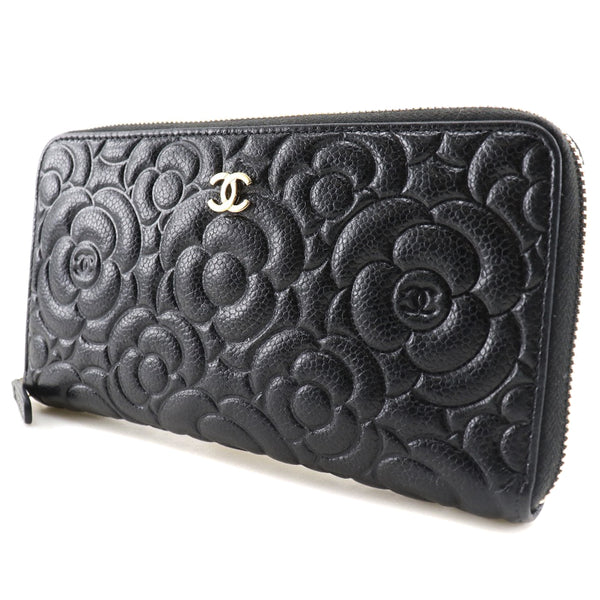 CHANEL] CHANEL camellia emboss Purse A82281 – NISHIKINO VINTAGE KYOTO