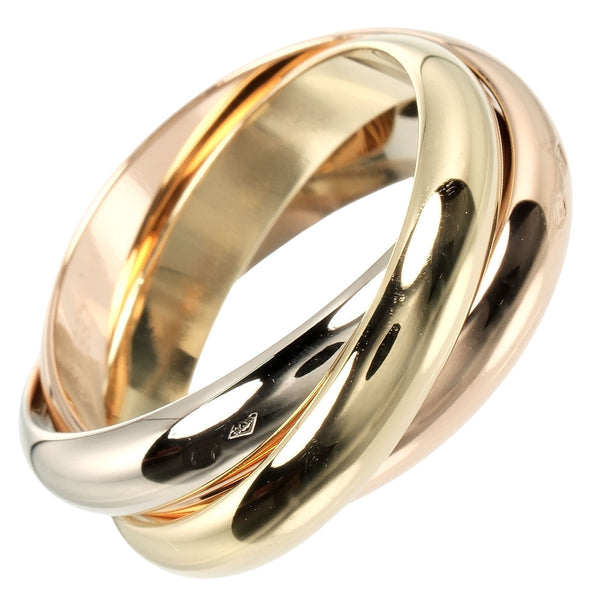 CARTIER] Cartier Trinity No. 16 Ring 18KGold x YG PG WG Approx
