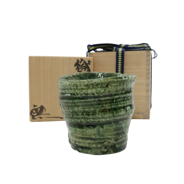 鈴木五郎 織部 ぐい呑 鈴木五郎 造 織部ぐい呑み 食器 – NISHIKINO VINTAGE KYOTO