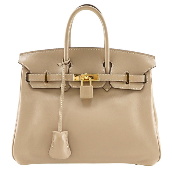 HERMES】エルメス バーキン25 ハンドバッグ ヴォースイフト ベージュ