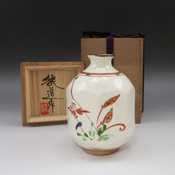 人間国宝 藤本能道 】 造 赤絵徳利 陶磁器 酒器 – NISHIKINO VINTAGE KYOTO