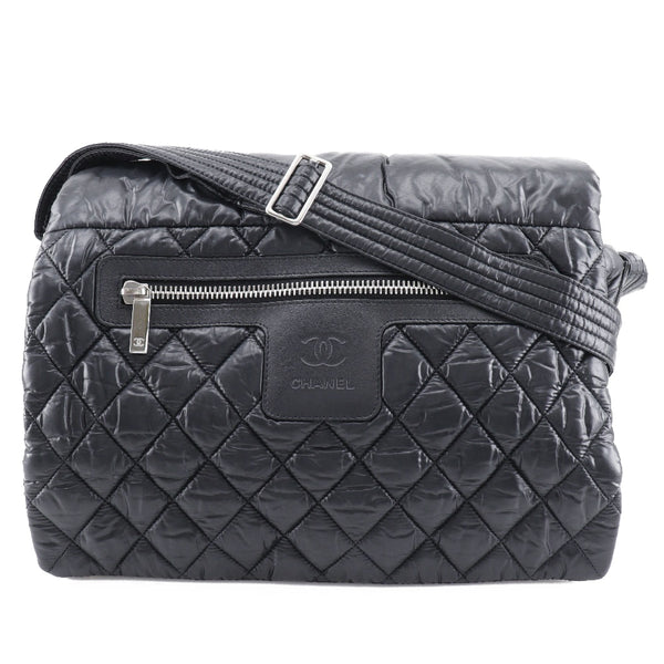 CHANEL] Chanel Coco Cocoon shoulder bag Nylon Black Diagonal 