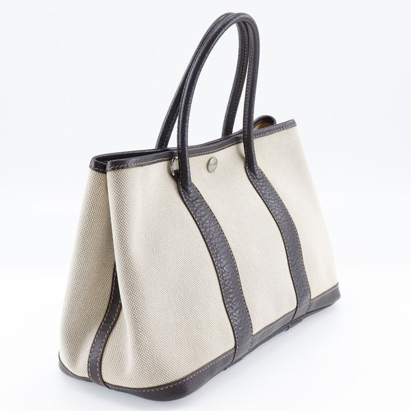 HERMES】エルメス ガーデンパーティ30 TPM ハンドバッグ トワル