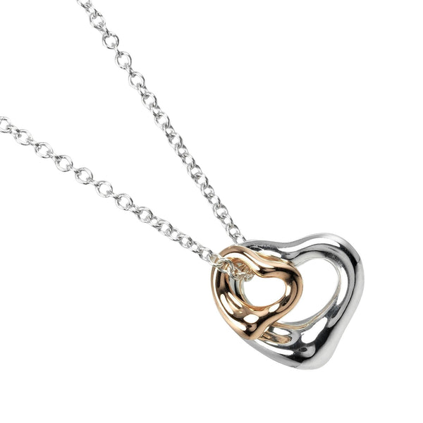 TIFFANY&Co.】ティファニー ダブル オープンハート ネックレス