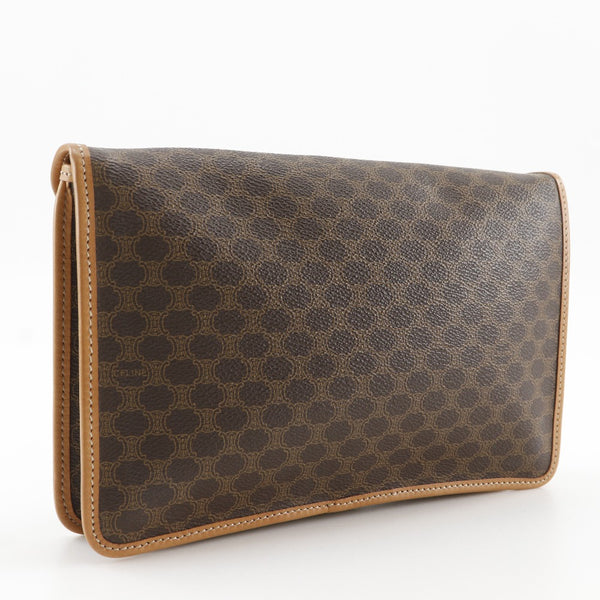 セリーヌ　クラッチ CELINE セリーヌ マカダム ブラゾン型押し クラッチバッグ ブラック