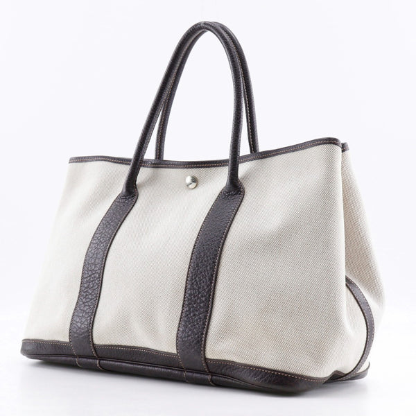 エルメス ガーデンパーティTPM 30 キャンバス/レザー マロン I刻印  