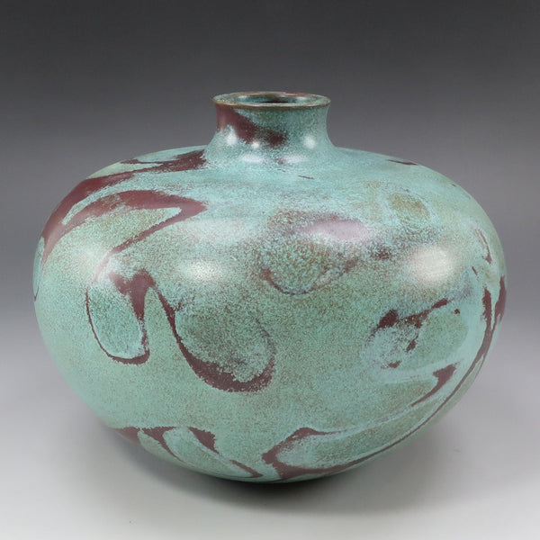 般若勘渓 作 本焼青銅平丸形花瓶 花瓶 – NISHIKINO VINTAGE KYOTO