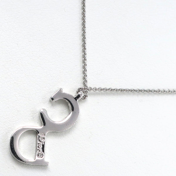 箱付Christian Dior クリスチャンディオール ネックレス シルバー 美品】箱付き クリスチャンディオール ハートネックレスChristian Dior