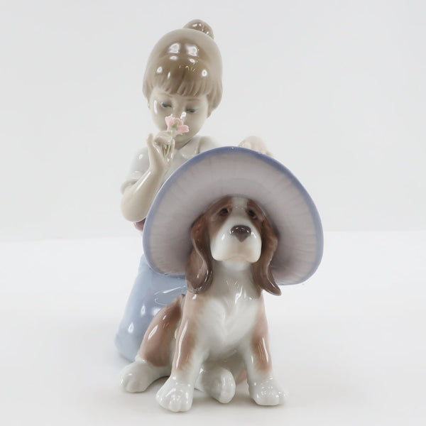 Lladro】リヤドロ タイトル「おめかししようね」 置物 オブジェ 6862