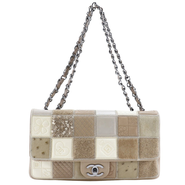 Chanel] Chanel Bolso de hombro ícono Patchwork de hombro de cadena