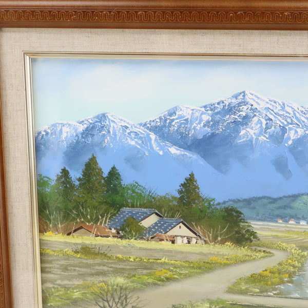 小山潔 絵画 信州路北アルプス 絵画 – NISHIKINO VINTAGE KYOTO