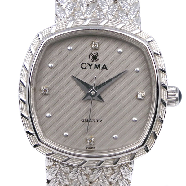 【稼働品】CYMA シーマ ヴィンテージ 腕時計 4Pダイヤ スクエア クォーツ CYMA】シーマ 4Pダイヤ 腕時計 L616 クオーツ – NISHIKINO VINTAGE KYOTO