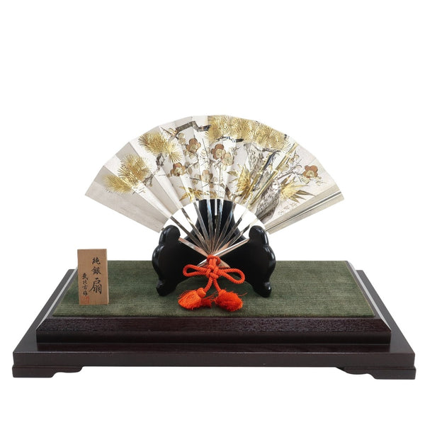 関武比古 作 【 純銀 扇 】 置物 置物 オブジェ – NISHIKINO VINTAGE KYOTO