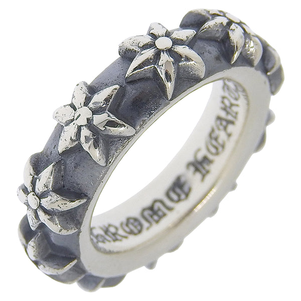CHROME HEARTS】クロムハーツ STAR BAND スターバンド リング・指輪 9