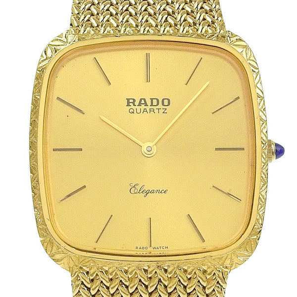 RADO】ラドー エレガンス 腕時計 121.9541.2 金メッキ ゴールド クオーツ アナログ表示 ゴールド文字盤 Elegance –  KYOTO NISHIKINO