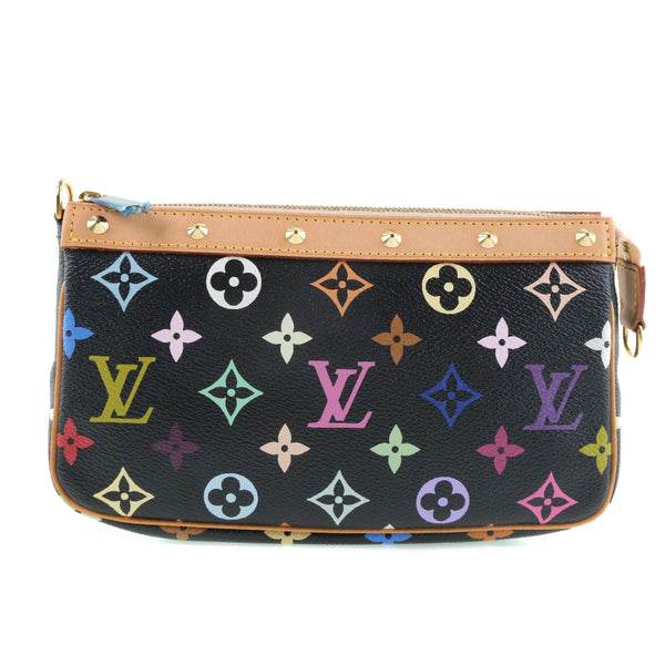 Louis Vuitton Monogram Multicolor Pochette Accessoires Accessory Pouch  Z1005