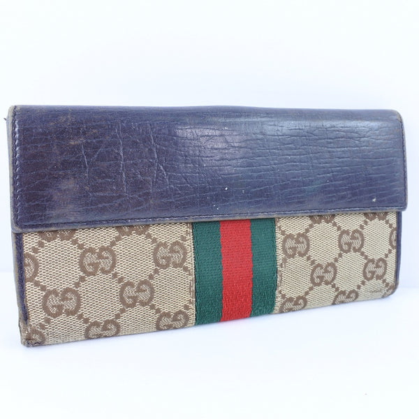 GUCCI】グッチ ジャッキー 05479 長財布 GGキャンバス 茶 ユニセックス