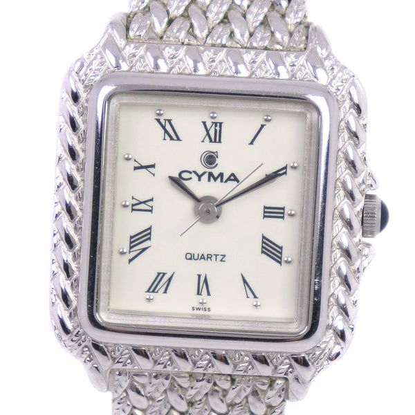 【CYMA】シーマ, 914 腕時計, ステンレススチール クオーツ レディース 白文字盤 腕時計, A-ランク