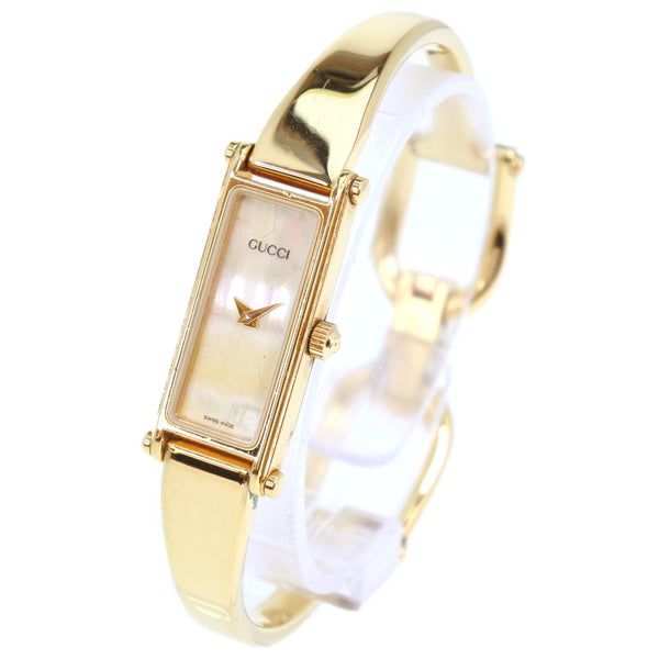 GUCCI] Gucci 1500L watch Stainless Steel Gold Quartz Ladies Shell