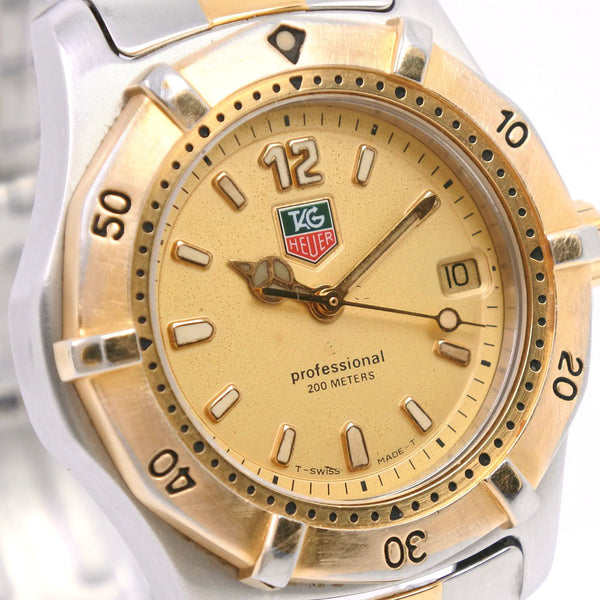 TAG HEUER] TAG Hoire Professional 200 WK1221 Watch Stainless steel x gold  plating quartz men's gold dial watch – KYOTO NISHIKINO