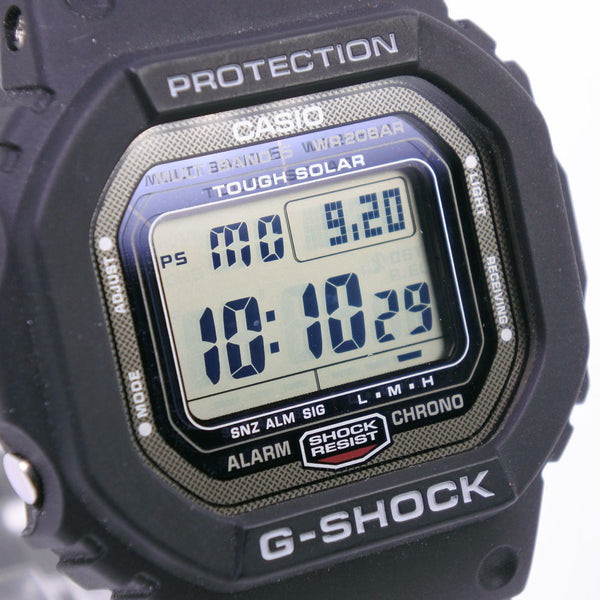 CASIO】カシオ G-SHOCK PROTECTION GW-5000 腕時計 ステンレススチール×ラバー ソーラー電波時計 デジタル表 –  KYOTO NISHIKINO