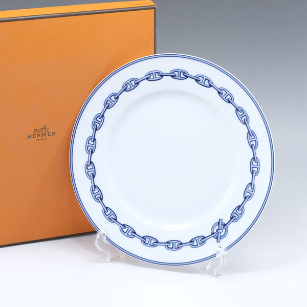 HERMES】エルメス シェーヌダンクル プレート 22.5cm ポーセリン _