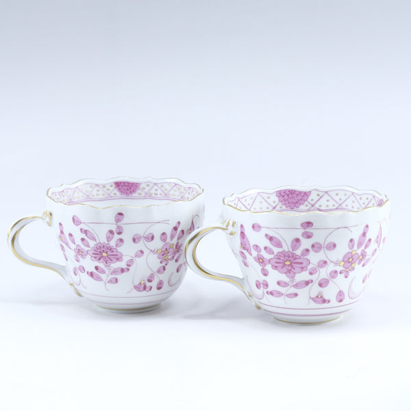 Meissen】マイセン インドの華 リッチ ピンク 食器 カップ＆ソーサー