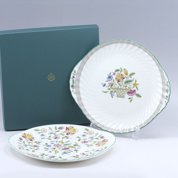 ミントン ハードンホール 花のバスケット 皿 6枚セット Minton】ミントン ハドンホール(HADDON HALL) B＆B プレート×2 24.5(cm