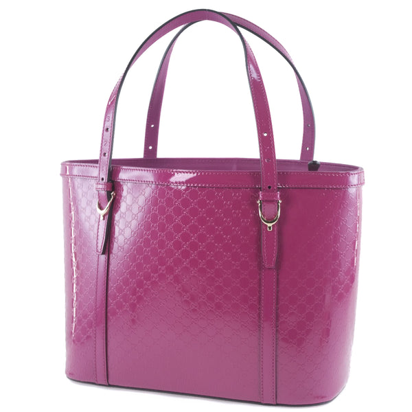 GUCCI】グッチ GGスプリーム 336776 トートバッグ エナメル ピンク