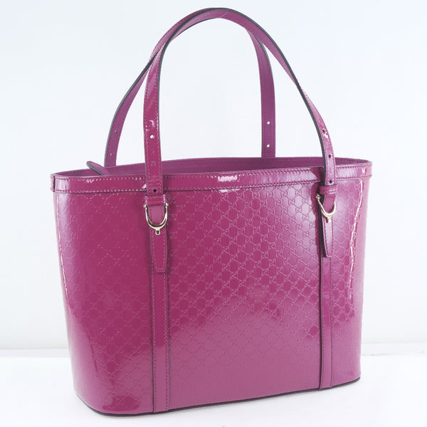 GUCCI】グッチ GGスプリーム 336776 トートバッグ エナメル ピンク